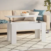 Stolic za kavu bijeli 101x49x52 cm od konstruiranog drva