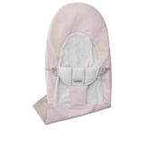 Extra Fabric Seat for Bouncer Balance Soft - Light pink/Grey/Woven/Jersey