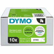 Dymo D1 Value Pack traka za tiskanje naljepnica, 10 komada, 12 mm x 7 m, bijela