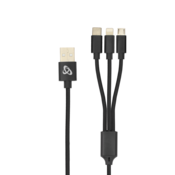 SBOX KABEL USB 2.0 Muški - 8-pin/Type-C/Micro USB Muški, 2.4 A, 1 m, (08-usb-3in1)