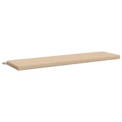 Vidaxl Blazina za klop SOEST 100% poliester Krem 140 x 40 x 5 cm