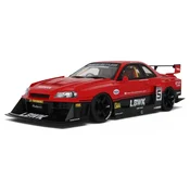 1:18 LB-ER34 SUPER SILHOUETTE SKYLINE AKTIVNA RDEČA 2