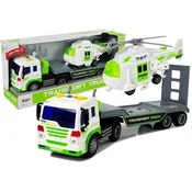 shumee Avtomobilski transporter na baterije 1:16 s helikopterjem