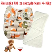 shumee LISKI NappiMe AIO plenice za večkratno uporabo z žepom Coolmax in krili
