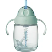 Tommee Tippee nastavek za lonček lonček s slamico in ročaji, 6m+, 240ml mint