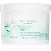 Wella Professionals Nutricurls Waves & Curls maska za glajenje las za valovite in kodraste lase 500 ml