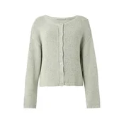 Abercrombie & Fitch Pletena jopa svetlo zelena