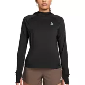 Majice Nike ACG Womens UV-Resistant Hooded Trail Running Mid-Layer Top Black/ Black/ Summit White M