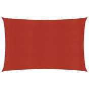 Jedro za zaštitu od sunca 160 g/m2 crveno 6 x 7 m HDPE