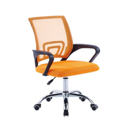 Pisarniški stol DISCO krom/oranžna