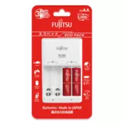 Fujitsu punjač sa baterijama AA(2B) (2 kom punjivih baterija u kompletu)