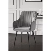 HANAH HOME Set 2 stolice Nova Grey Black