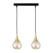 Luster na sajli LACRIMA HONEY 2xE27/60W/230V