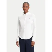 Tommy Hilfiger Srajca 1985 WW0WW43528 Écru Slim Fit