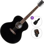 Pasadena PJ-300 Standard SET Black Jumbo akusticna gitara