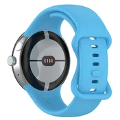 Silikonski pas Techsuit W031 za Google Pixel Watch 3 45mm - svetlo moder