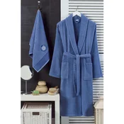 Lessentiel Maison Set Bademantil s rucnikom Cora, Indigo