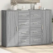 vidaXL vidaXL Komoda 2 kosa siva sonoma 60x31x84 cm inženirski les, (21274265)