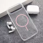 Maska Mag Case Clear Slim za iPhone Air roze