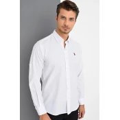 G974 DEWBERRY MENS SHIRT-WHITE