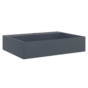 MAISON CHIC Umivalnik - Kopalna umivalnik - Lavabo 50x38x11 cm liti mineral/ liti marmor antracit, (21684550)