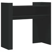 Vidaxl Konzolna mizica črna 100x35x90 cm inženirski les