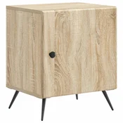 vidaXL Nočna omarica Sonoma hrast 43 x 34,5 x 50 cm Inženirski les