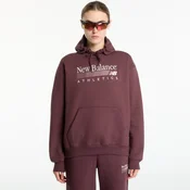 Mikina New Balance Trackside Fleece Hoodie Cherry Leather XS