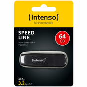 (Intenso) USB Flash drive 64GB Hi-Speed USB 3.2, SPEED Line – USB3.2-64GB/Speed Line