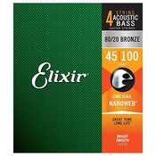 ELIXIR žice za gitaru 45-100 LIGHT NANOWEB