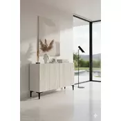 HANAH HOME Komoda Zeynep 120 White Travertine