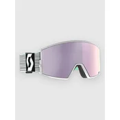 Scott React White/Mint Green Goggle amp lavender chrome s3