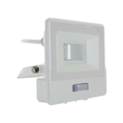 V-TAC LED reflektor s senzorjem PIR 10W, 735lm, Samsungov čip, 1m kabel, 100°, IP65, bela Farba svetla: Topla bela