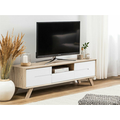 TV-omarica Berwyn 792 Svetla les, Bela, 150x45x40cm