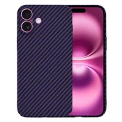 Trden TPU ovitek Techsuit Carbonite FiberShell za iPhone 16 Plus - purple