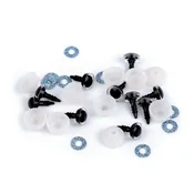 Bleščeče oči z varovalom O10 mm - (10) modre fine (10 set)