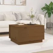 Stolić za kavu boja meda 60 x 50 x 35 cm od masivne borovine