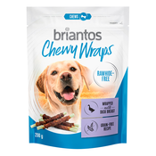 Briantos Chewy Wraps bez sirove kože, za pse - Pacetina 2 x 200 g