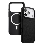 Usnjen ovitek za iPhone 17 Pro Max z MagSafe, črn