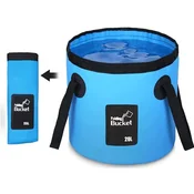 HOME & MARKER® Zložljivo vedro 20L, prenosno, kompaktno (5 cm), večnamensko za kampiranje | AQUAFOLD