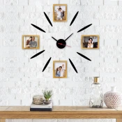Opviq MDF Zidni sat 50x50cm Šareni