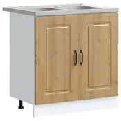 Vidaxl Kuhinjski element z vrati Kalmar Umetni hrast 80 x 46 x 81,5 cm