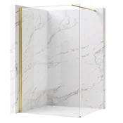 Stena za prhanje Rea Flexi Transparent/Gold 110
