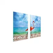 shumee STEKLENA ZAŠČITNA PLOŠČA ZA ŠTEDILNIK 75x52 FLAMINGO