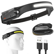 Bailong 2V1 AK. LED cob glava svjetiljka 350LM USB IPX4 bod