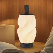 Briloner LED namizna svetilka na baterije Brilo unplugged Tubi, črna/bela, IP44 - spalnica - Sodobni - matno črna, bela - Plastika