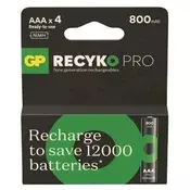 GP ReCyko mikro olovkasta baterija (AAA) 800 mAh 4 komada/pakiranje NiMH GP85AAAHCBP-RCKP-PGB4