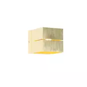 Sodobna stenska svetilka zlata 9,7 cm - Transfer Groove