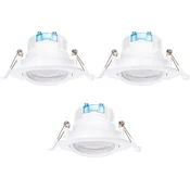Aigostar - SET 3x LED ugradna svetla LED/5W/230V 3000K, prečnik 8,5 cm, bela