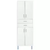 Nerva 60 visoka omara s 4 vrati in 2 predaloma bela